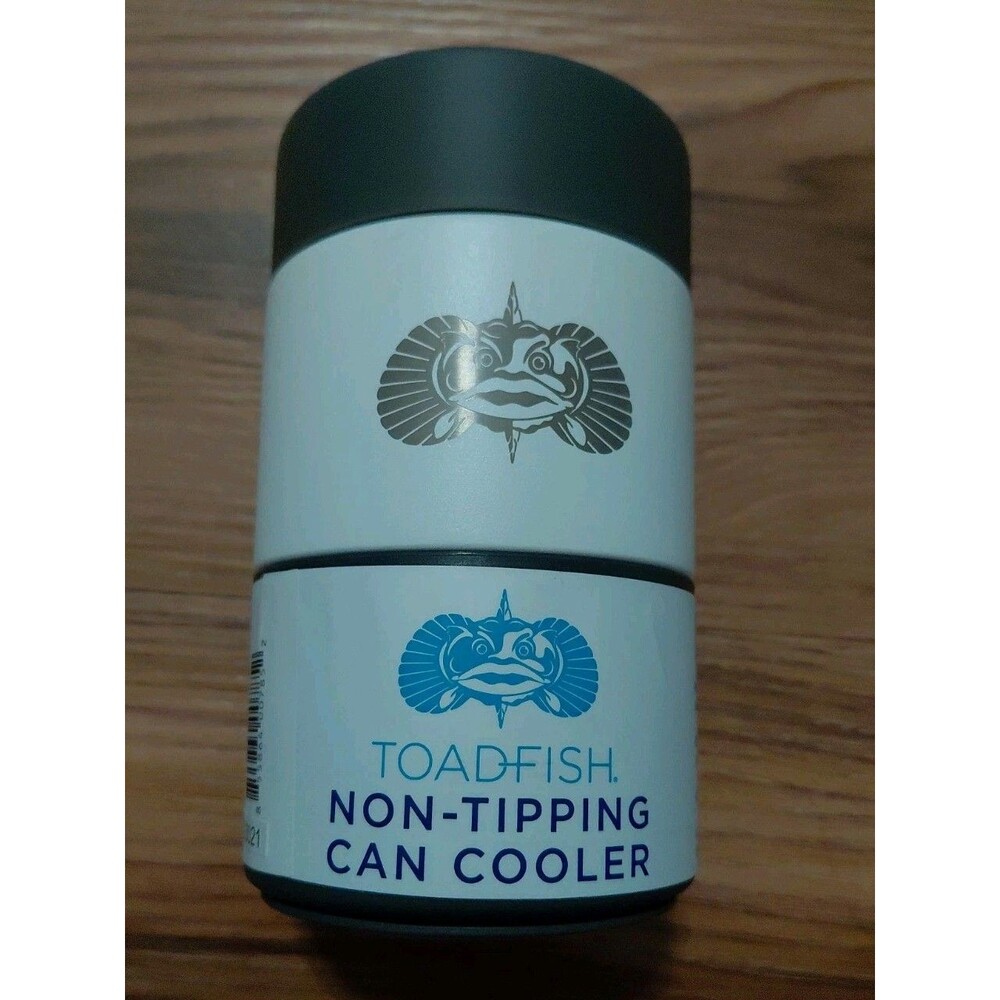 Toadfish Non Tipping Can Cooler - White